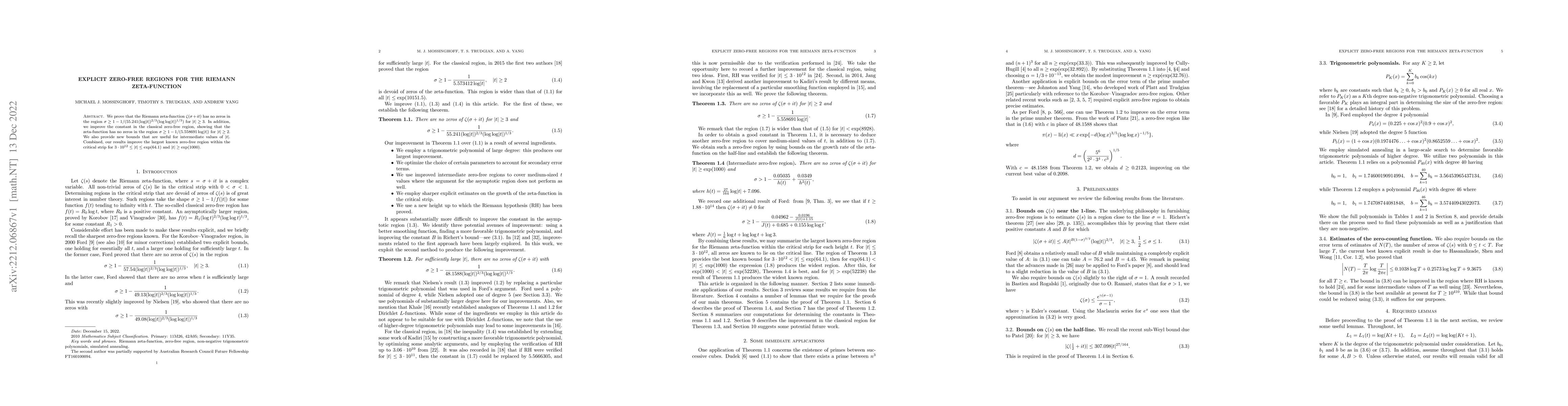 Thumbnail for Explicit zero-free regions for the Riemann zeta-function