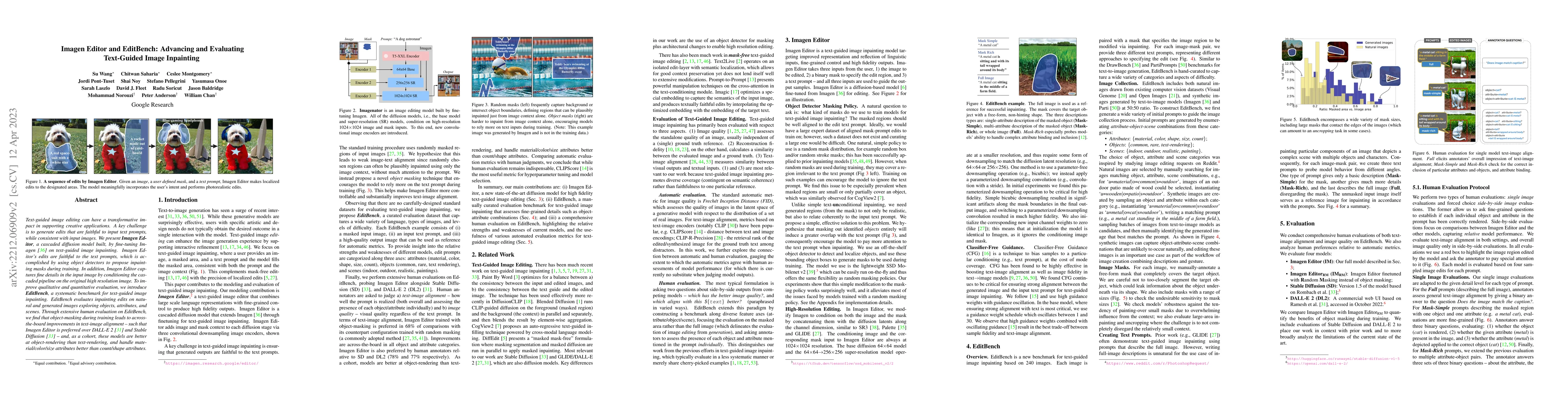Thumbnail for Imagen Editor and EditBench: Advancing and Evaluating Text-Guided Image
  Inpainting