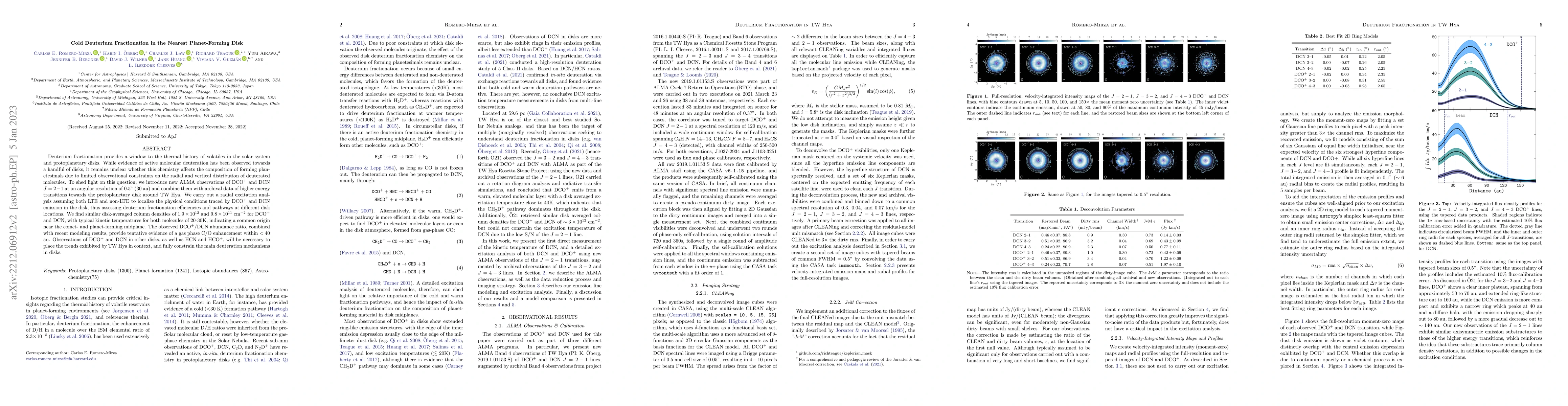 Thumbnail for Cold Deuterium Fractionation in the Nearest Planet-Forming Disk