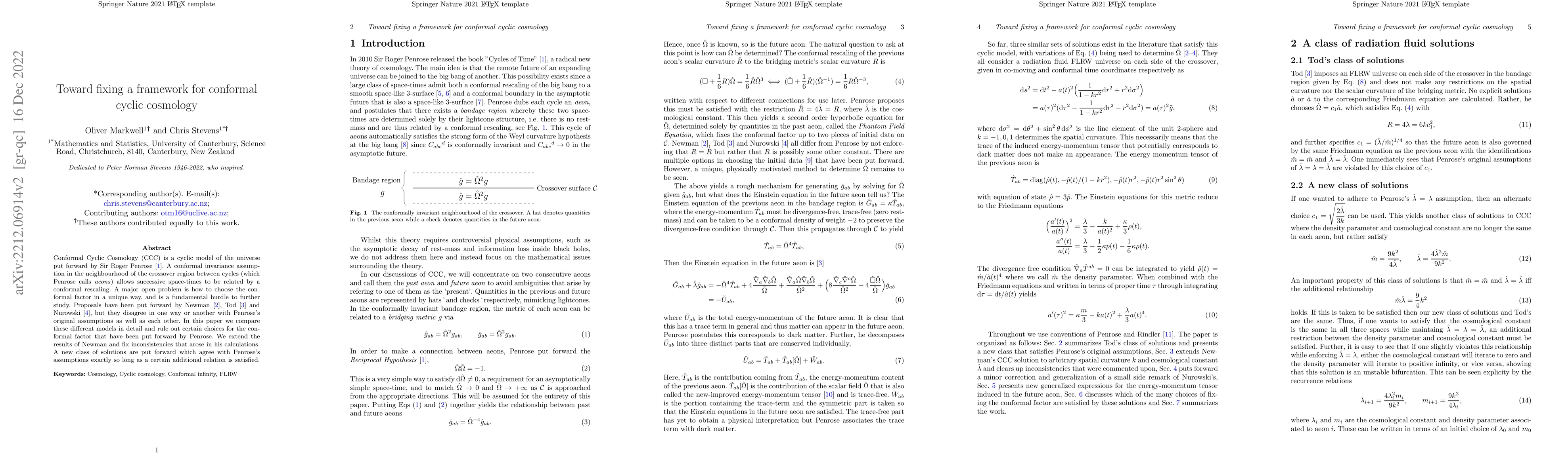 Thumbnail for Toward fixing a framework for conformal cyclic cosmology