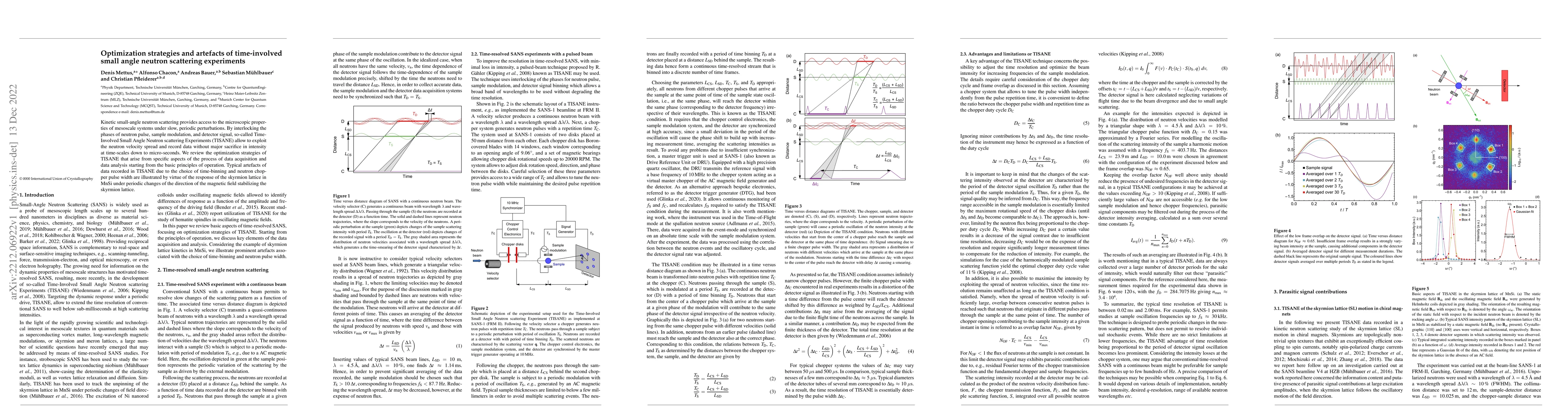 Thumbnail for Optimization strategies and artefacts of time-involved small angle
  neutron scattering experiments