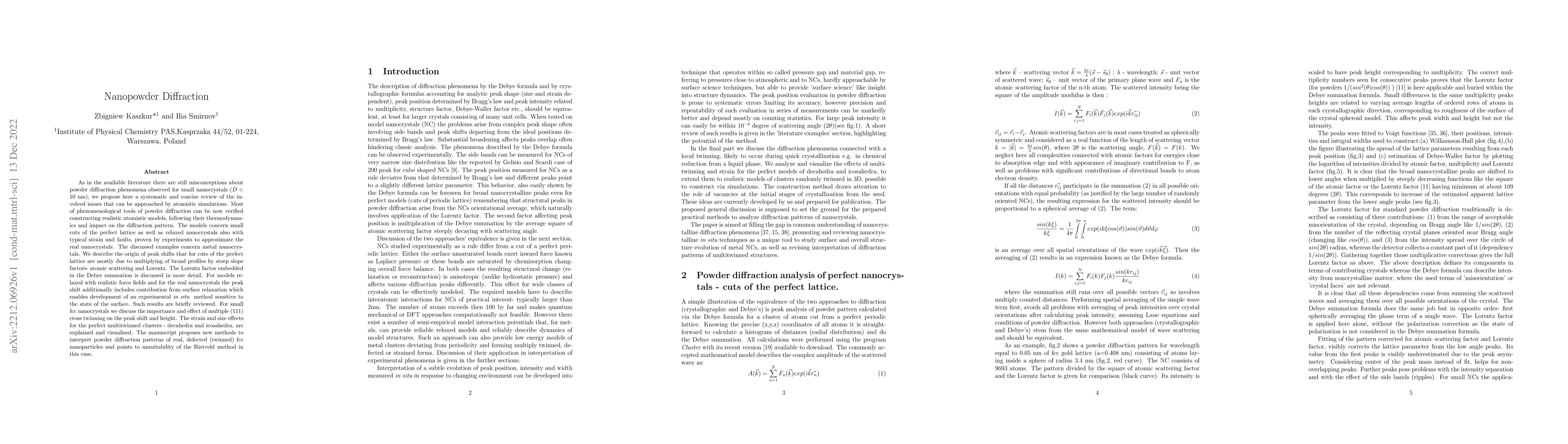 Thumbnail for Nanopowder Diffraction