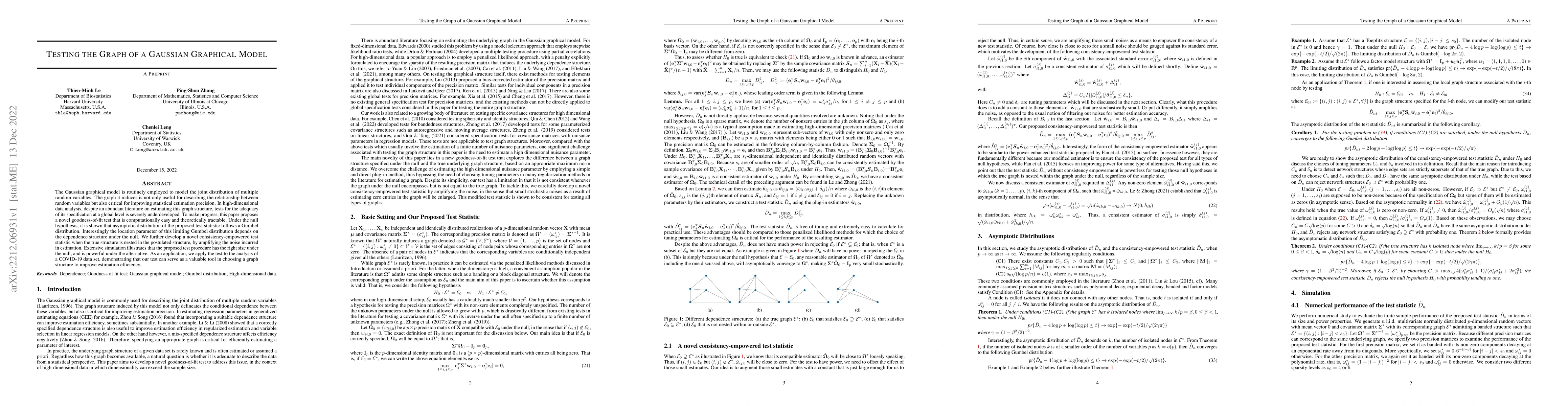 Thumbnail for Testing the Graph of a Gaussian Graphical Model
