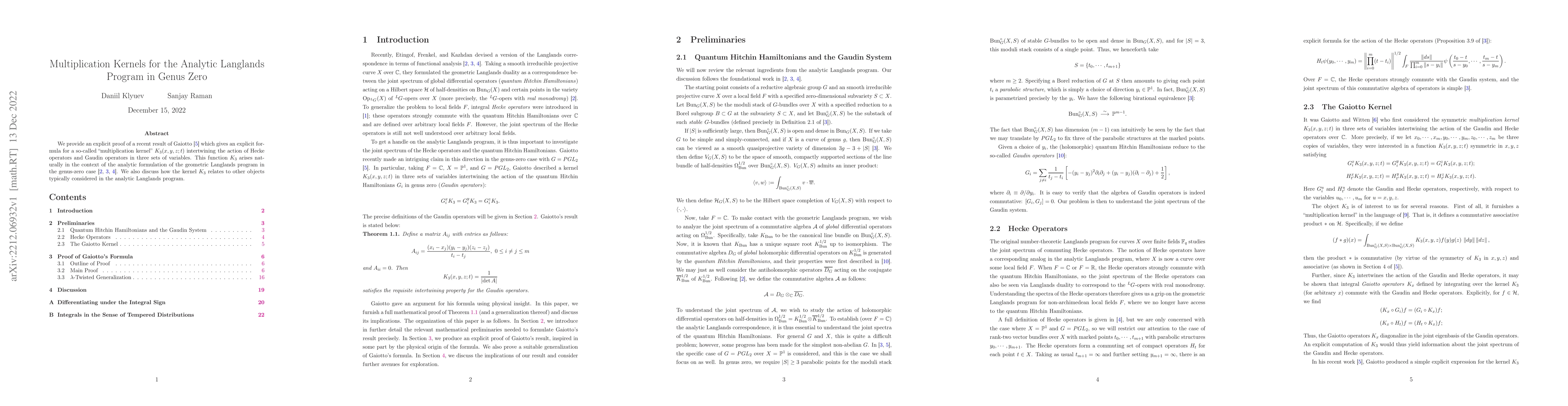 Thumbnail for Multiplication Kernels for the Analytic Langlands Program in Genus Zero
