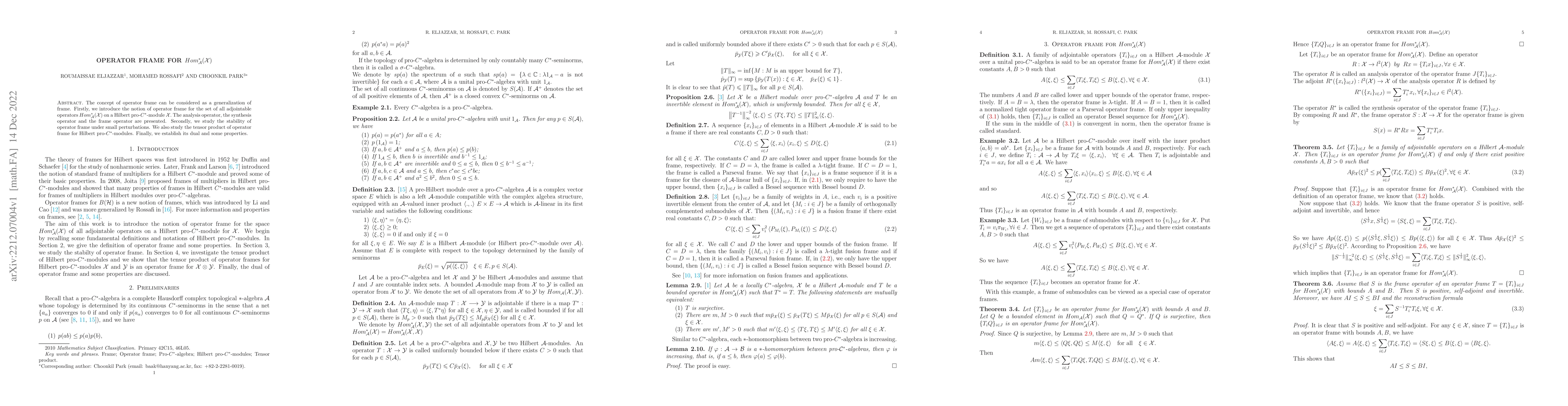 Thumbnail for Operator frame for $Hom_{\mathcal{A}}^{\ast}(\mathcal{X})$