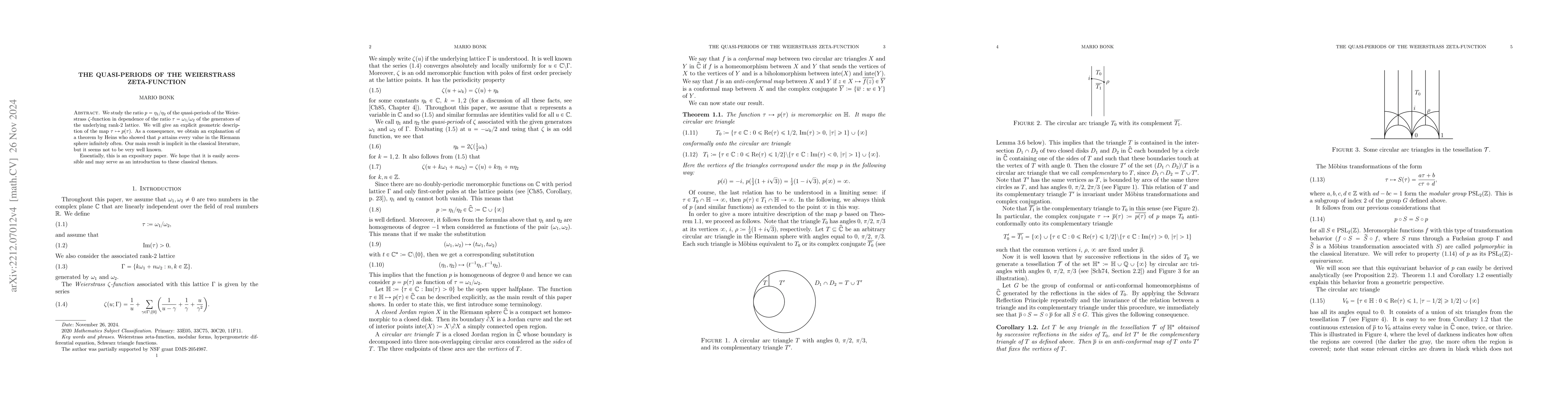 Thumbnail for The quasi-periods of the Weierstrass zeta-function