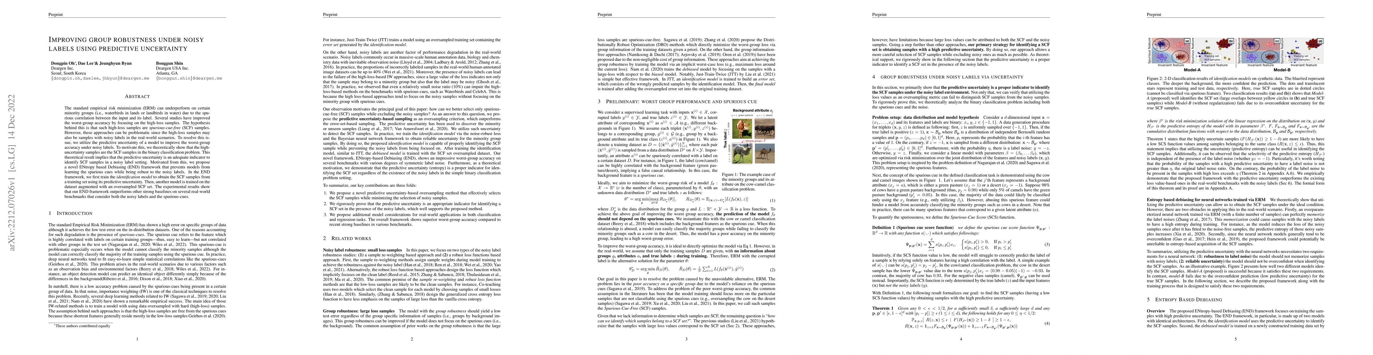 Thumbnail for Improving group robustness under noisy labels using predictive
  uncertainty