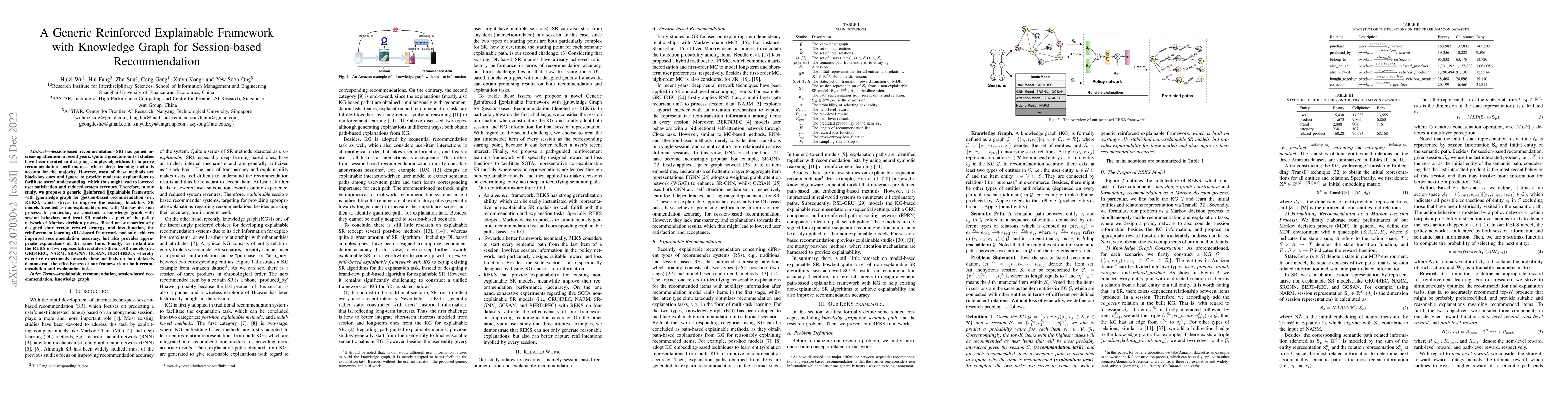 Thumbnail for A Generic Reinforced Explainable Framework with Knowledge Graph for
  Session-based Recommendation