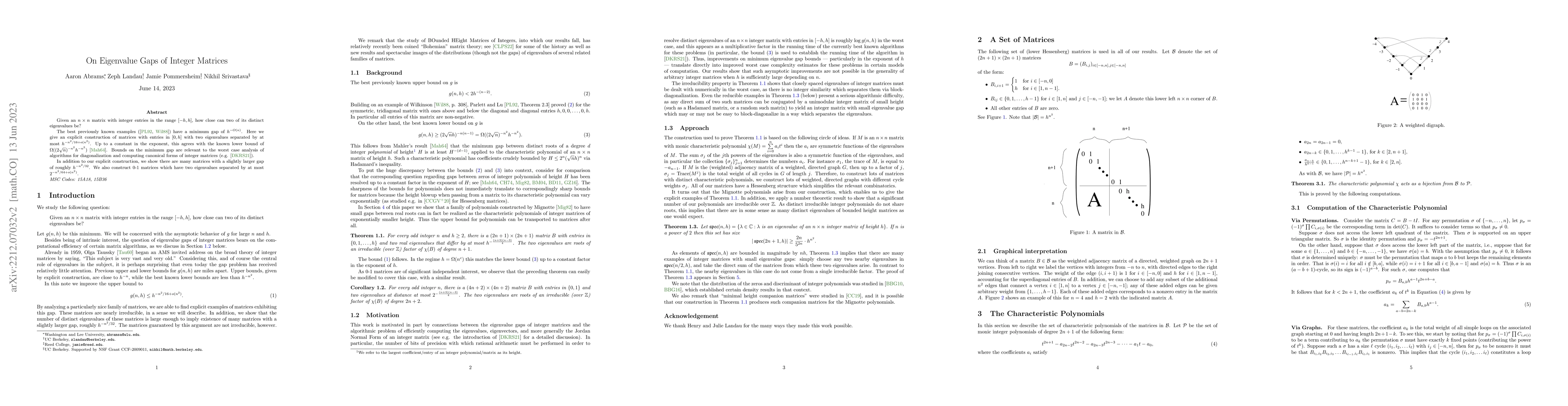 Thumbnail for On Eigenvalue Gaps of Integer Matrices