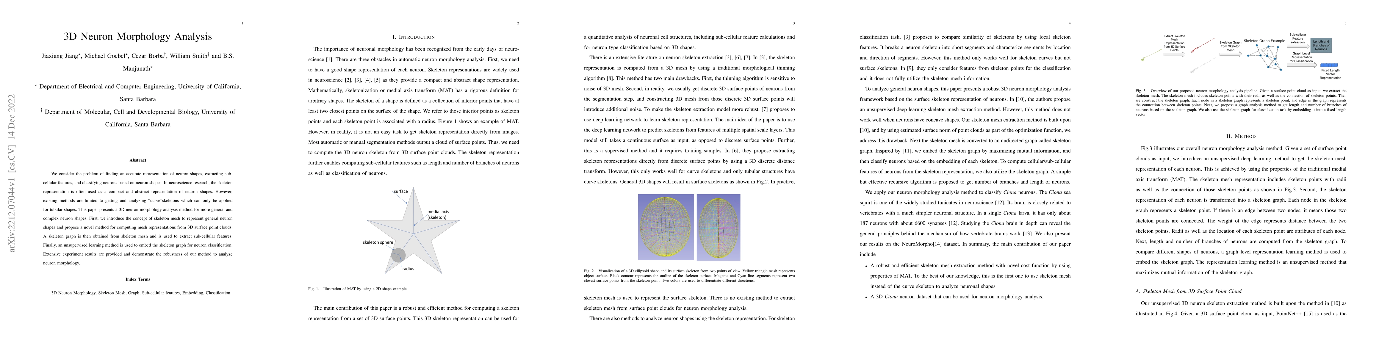 Thumbnail for 3D Neuron Morphology Analysis