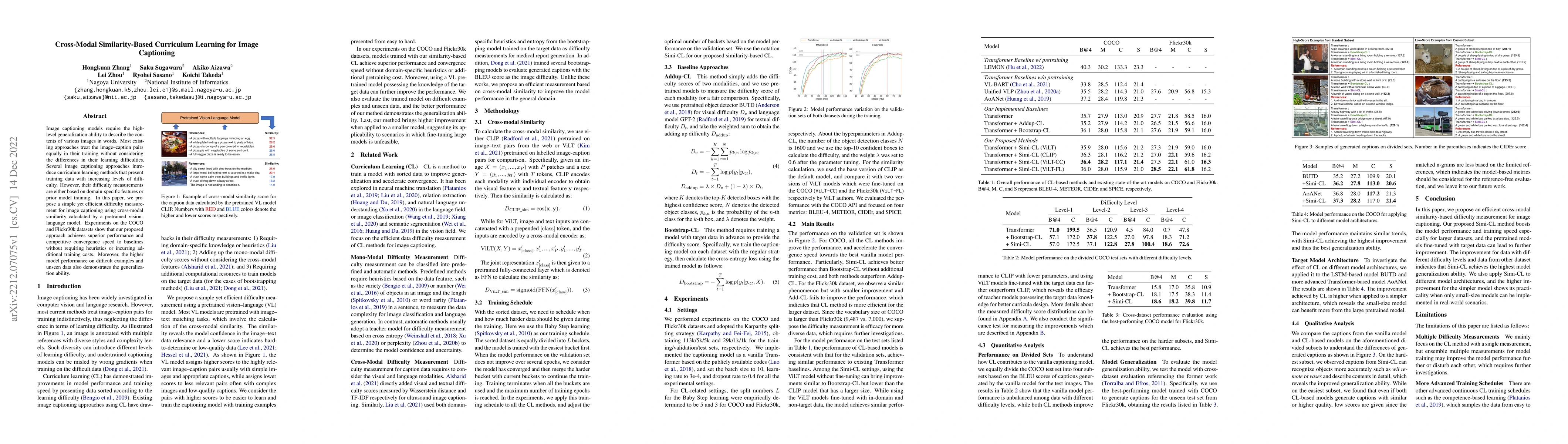 Thumbnail for Cross-Modal Similarity-Based Curriculum Learning for Image Captioning