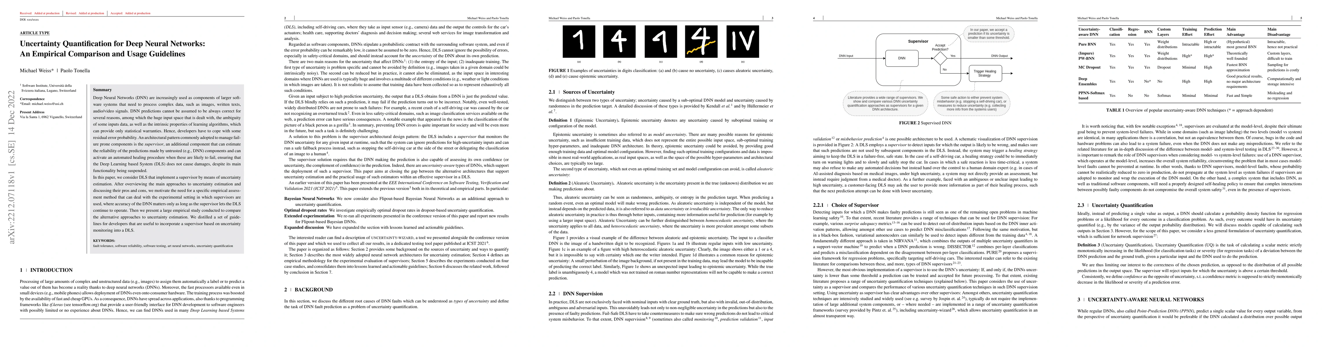 Thumbnail for Uncertainty Quantification for Deep Neural Networks: An Empirical
  Comparison and Usage Guidelines