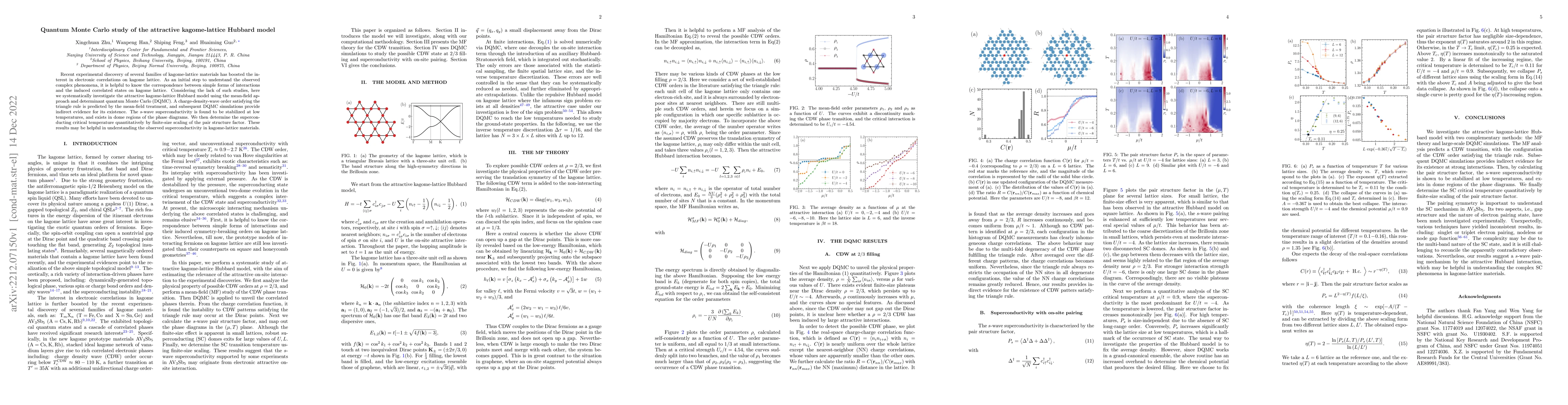 Thumbnail for Quantum Monte Carlo study of the attractive kagome-lattice Hubbard model