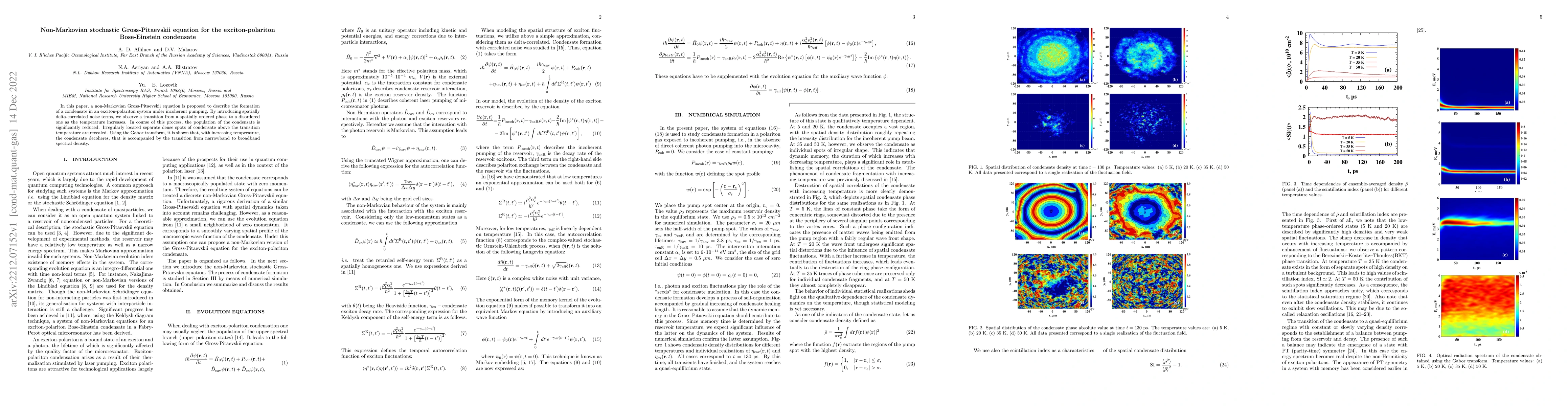 Thumbnail for Non-Markovian stochastic Gross-Pitaevskii equation for the
  exciton-polariton Bose-Einstein condensate