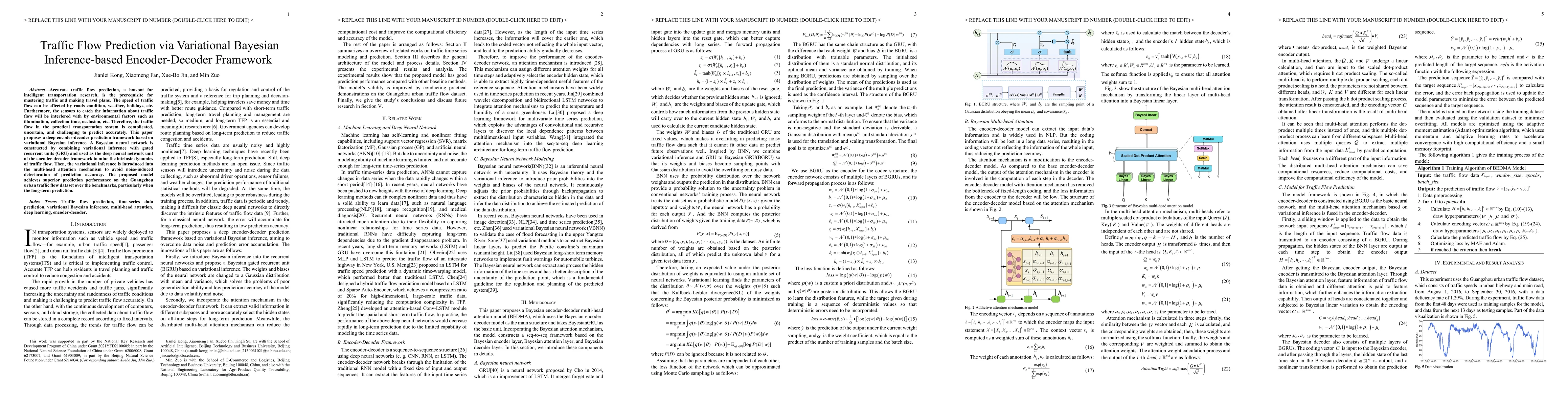 Thumbnail for Traffic Flow Prediction via Variational Bayesian Inference-based
  Encoder-Decoder Framework