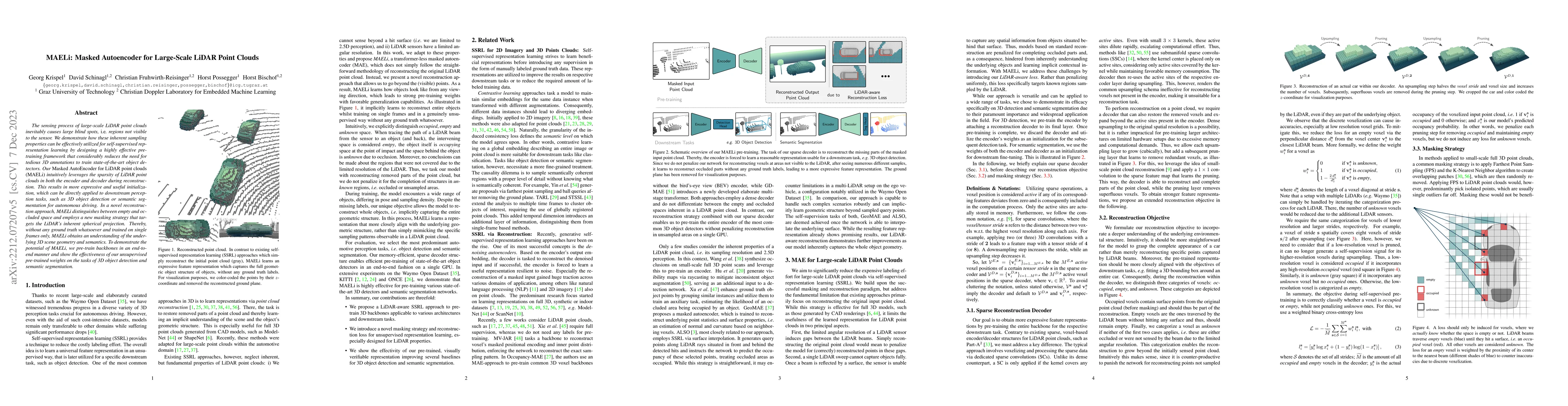 Thumbnail for MAELi: Masked Autoencoder for Large-Scale LiDAR Point Clouds