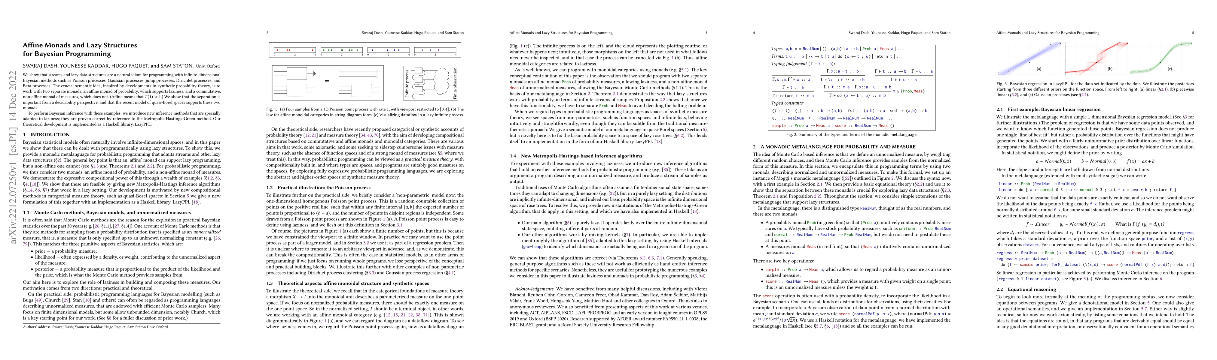 Thumbnail for Affine Monads and Lazy Structures for Bayesian Programming