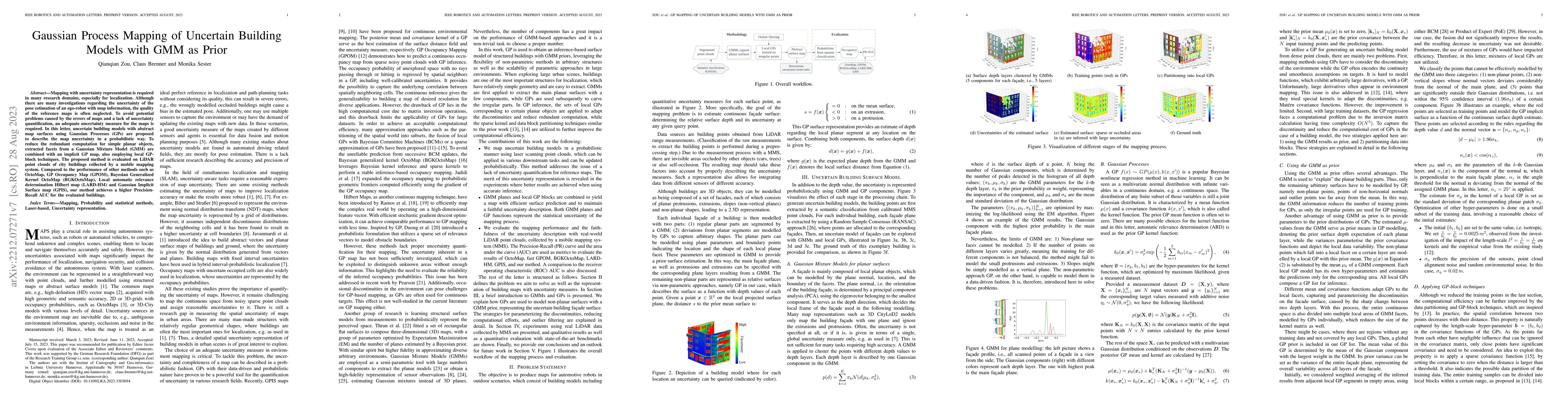 Thumbnail for Gaussian Process Mapping of Uncertain Building Models with GMM as Prior