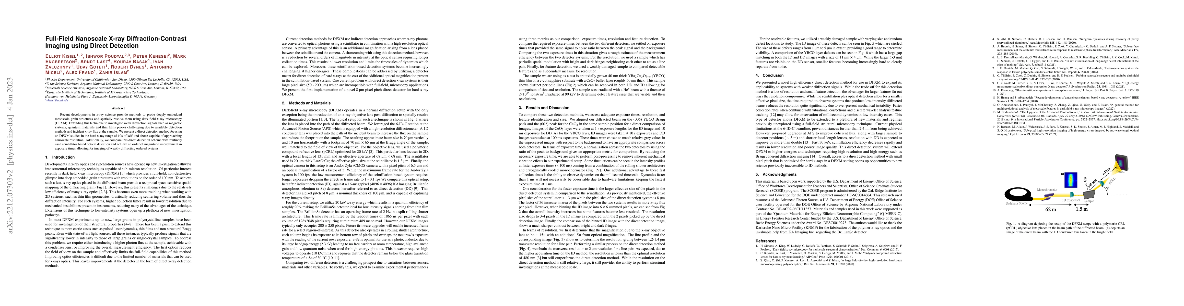 Thumbnail for Full-Field Nanoscale X-ray Diffraction-Contrast Imaging using Direct
  Detection