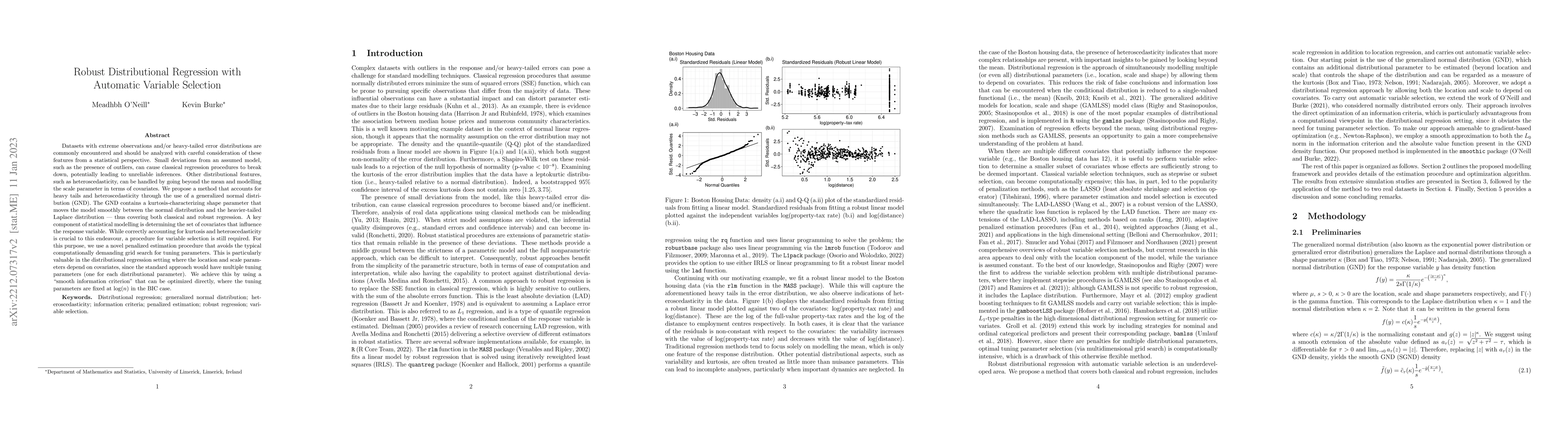 Thumbnail for Robust Distributional Regression with Automatic Variable Selection