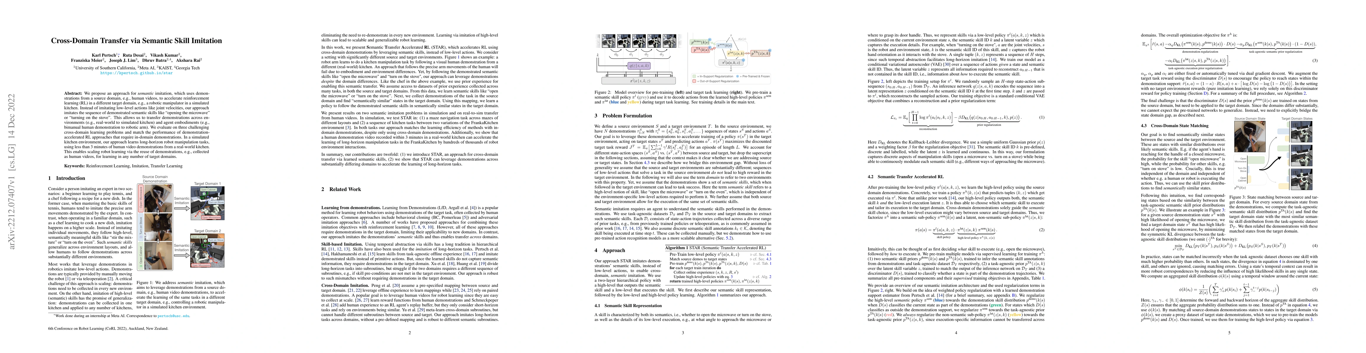 Thumbnail for Cross-Domain Transfer via Semantic Skill Imitation