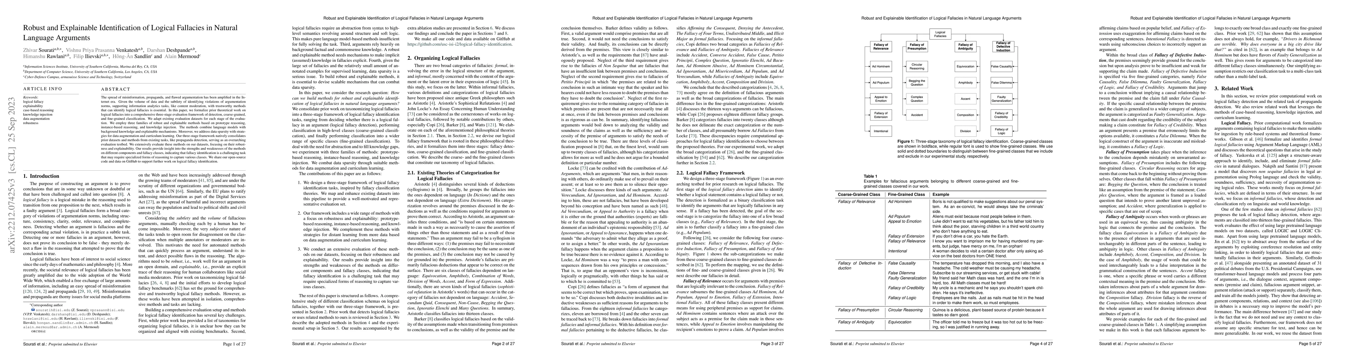 Thumbnail for Robust and Explainable Identification of Logical Fallacies in Natural
  Language Arguments