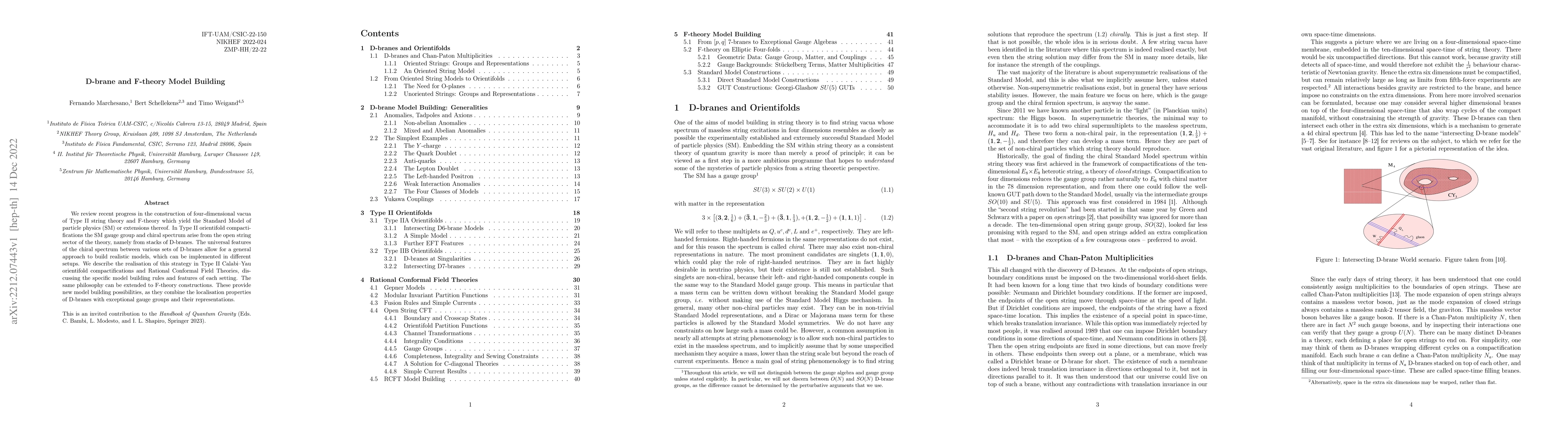 Thumbnail for D-brane and F-theory Model Building