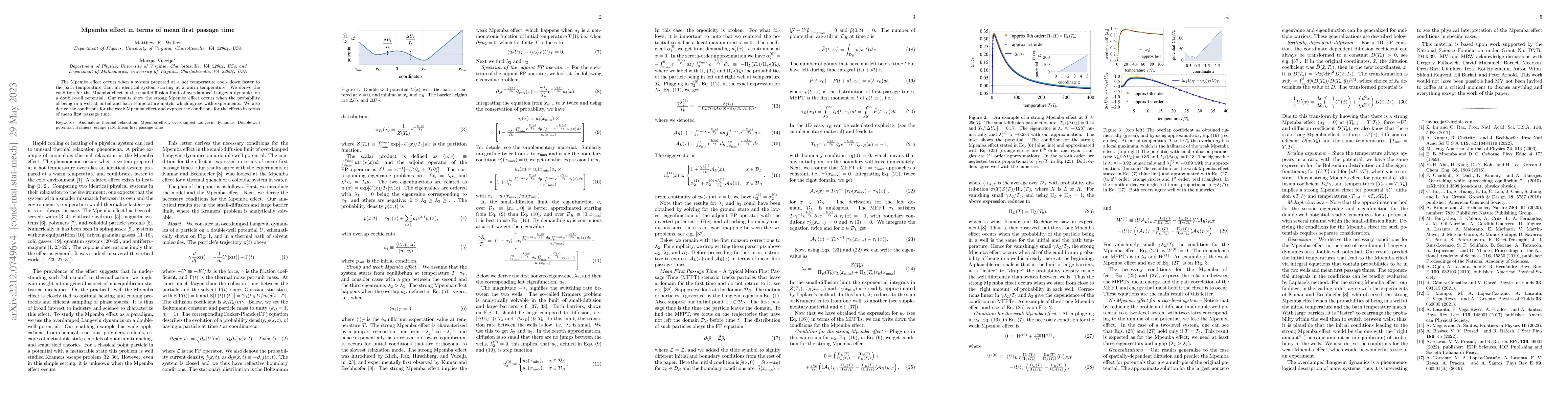 Thumbnail for Mpemba effect in terms of mean first passage time
