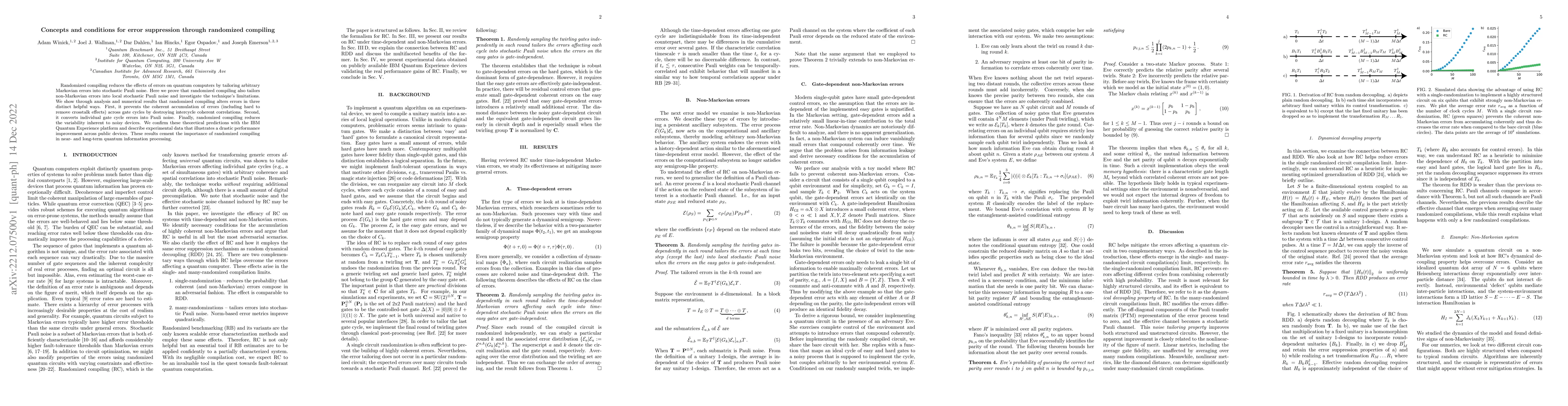 Thumbnail for Concepts and conditions for error suppression through randomized
  compiling