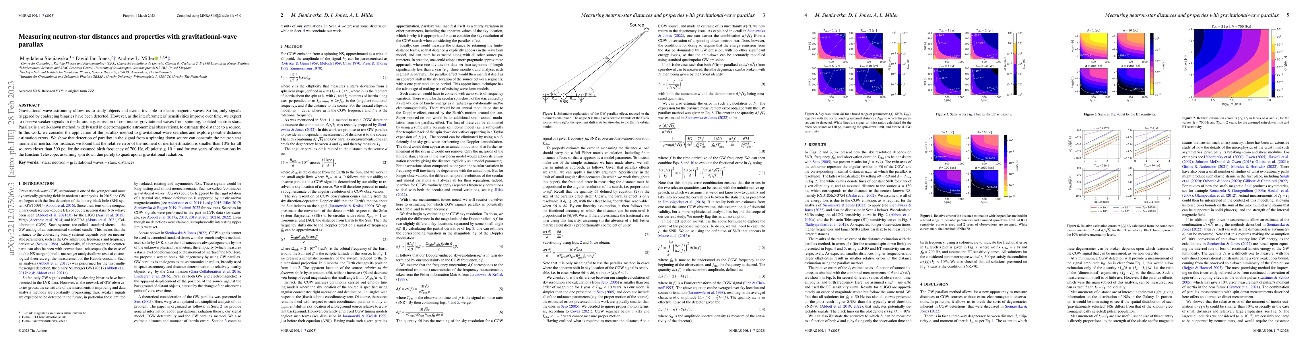 Thumbnail for Measuring neutron-star distances and properties with gravitational-wave
  parallax