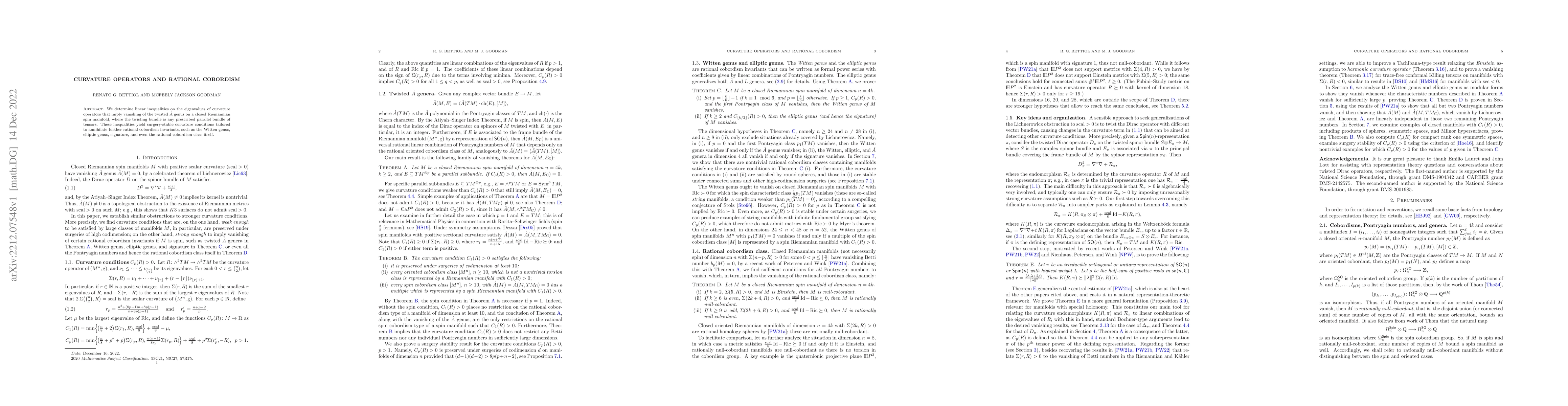 Thumbnail for Curvature operators and rational cobordism