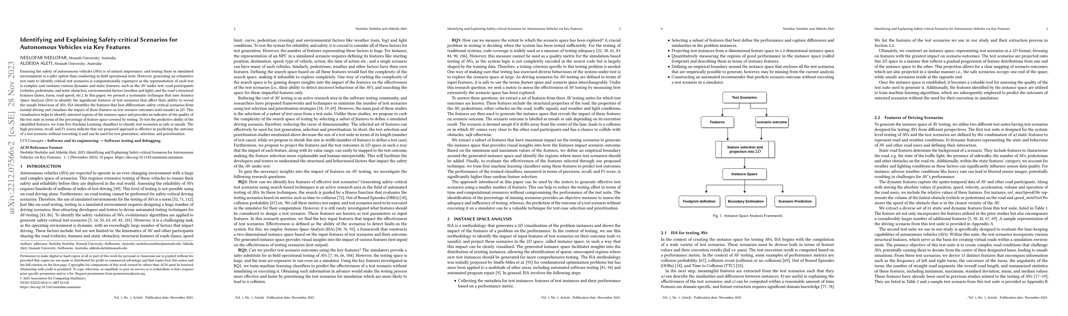 Thumbnail for Identifying and Explaining Safety-critical Scenarios for Autonomous
  Vehicles via Key Features