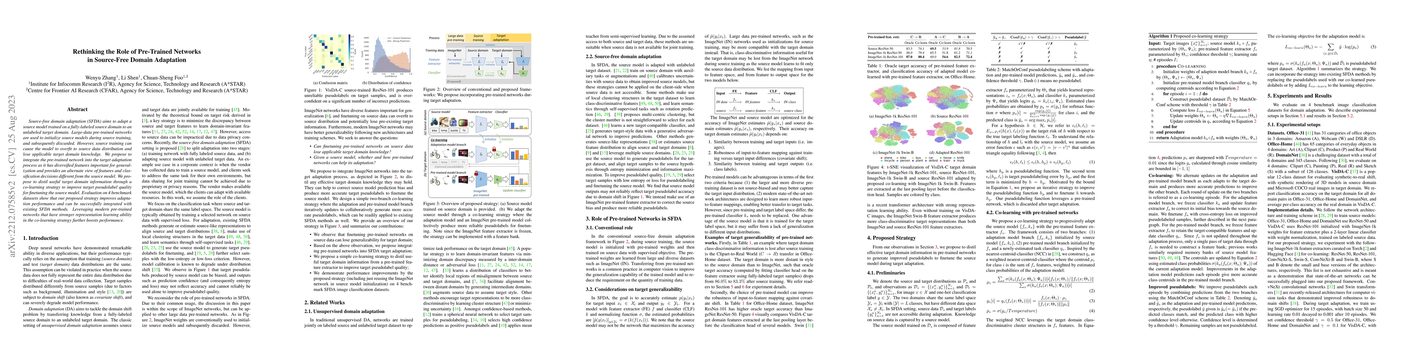 Thumbnail for Rethinking the Role of Pre-Trained Networks in Source-Free Domain
  Adaptation