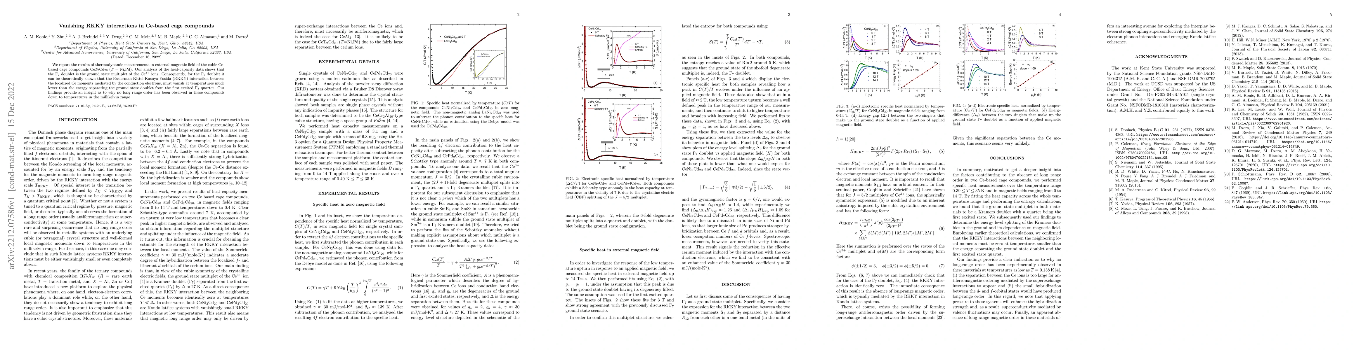 Thumbnail for Vanishing RKKY interactions in Ce-based cage compounds