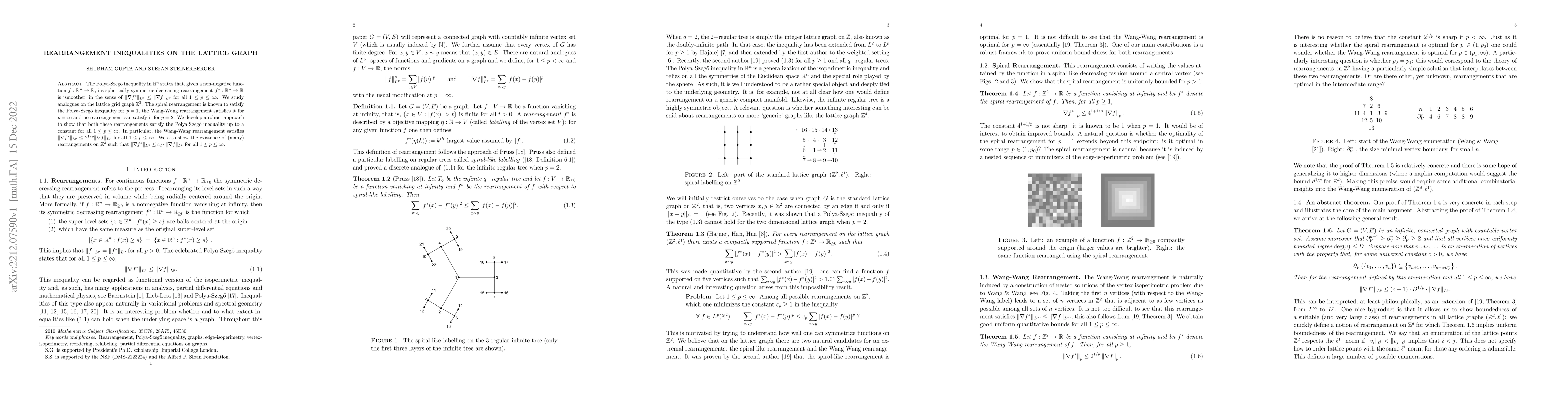 Thumbnail for Rearrangement Inequalities on the Lattice Graph