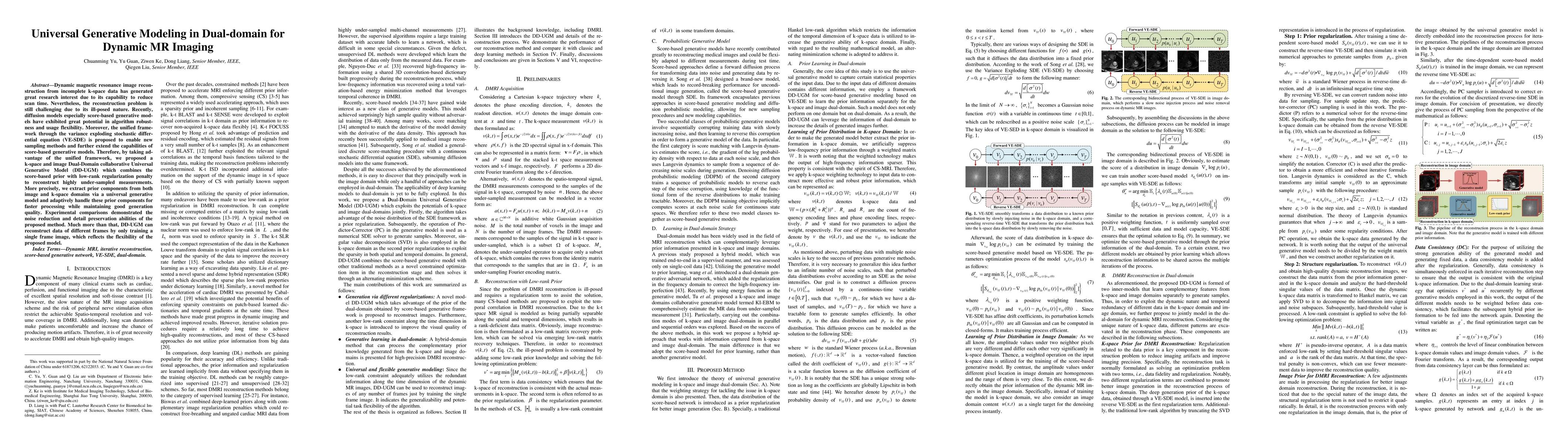 Thumbnail for Universal Generative Modeling in Dual-domain for Dynamic MR Imaging