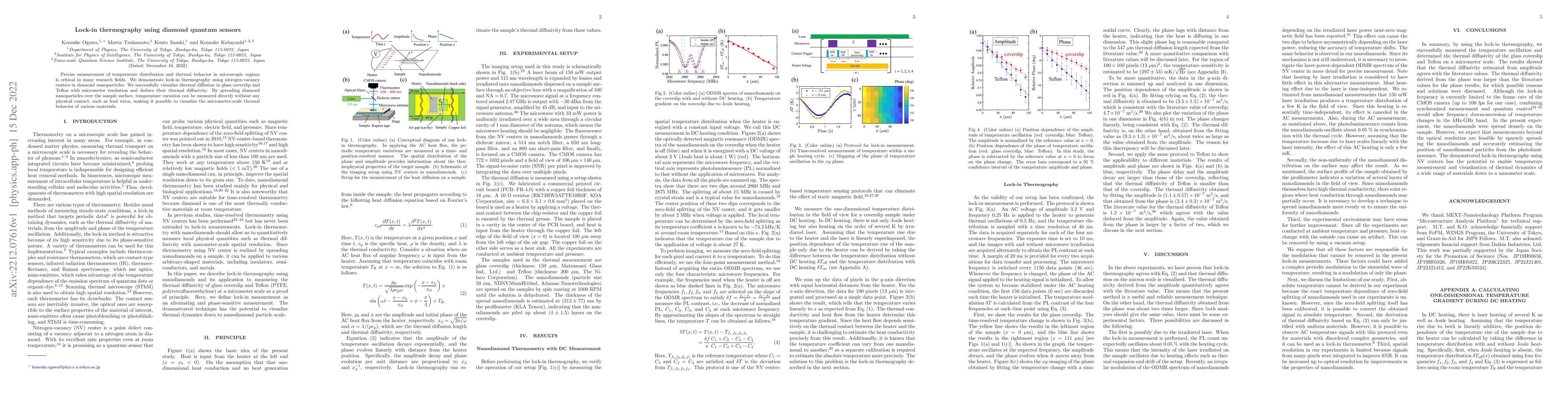Thumbnail for Lock-in thermography using diamond quantum sensors