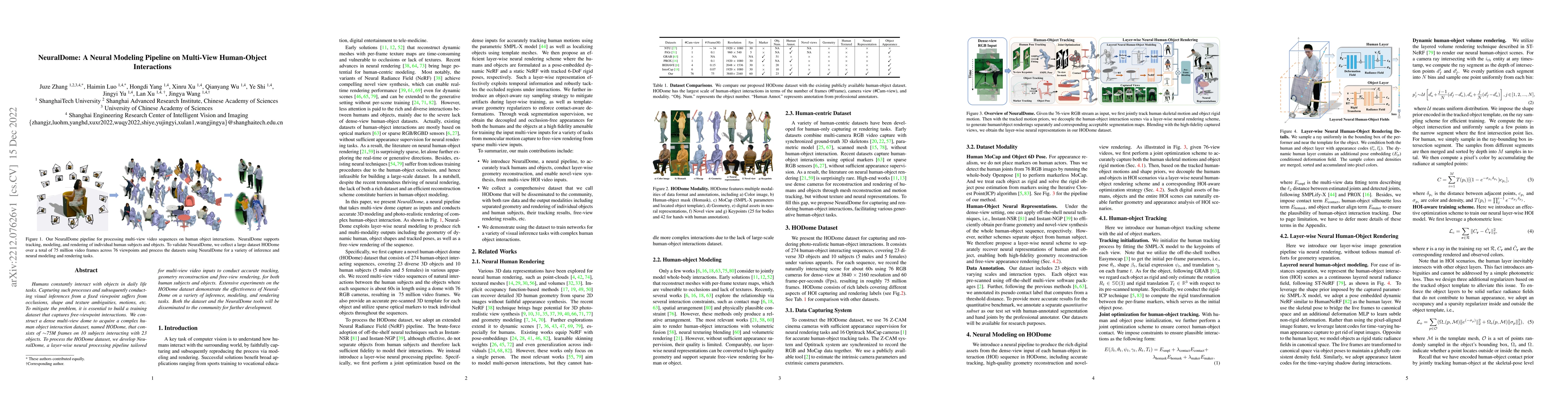 Thumbnail for NeuralDome: A Neural Modeling Pipeline on Multi-View Human-Object
  Interactions