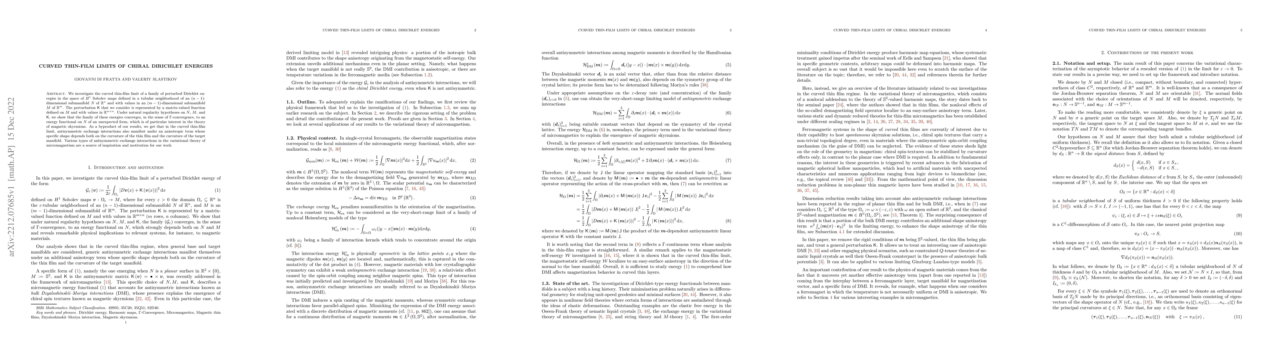 Thumbnail for Curved thin-film limits of chiral Dirichlet energies