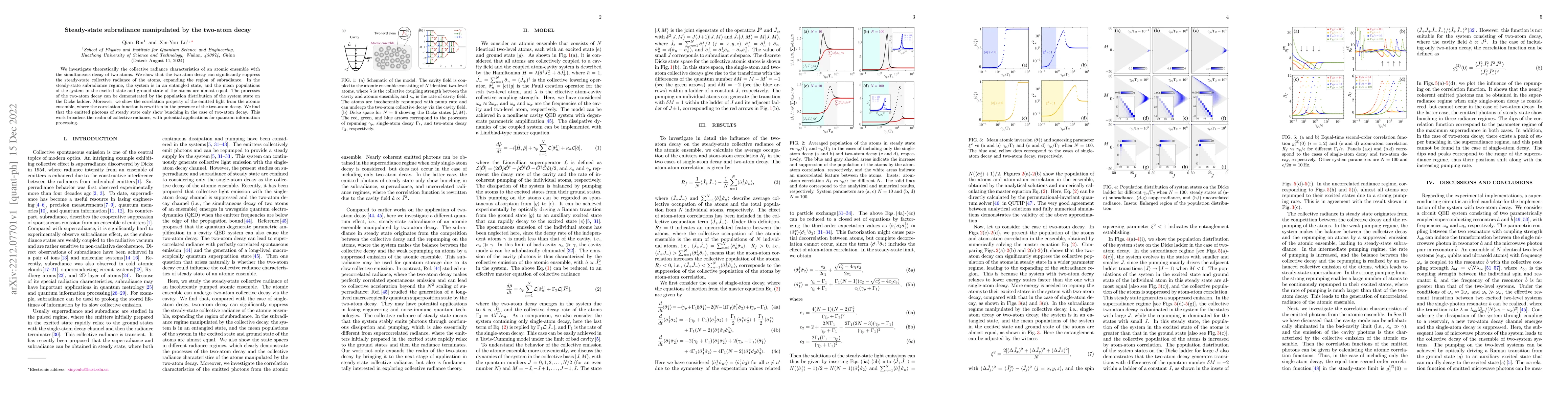 Thumbnail for Steady-state subradiance manipulated by the two-atom decay