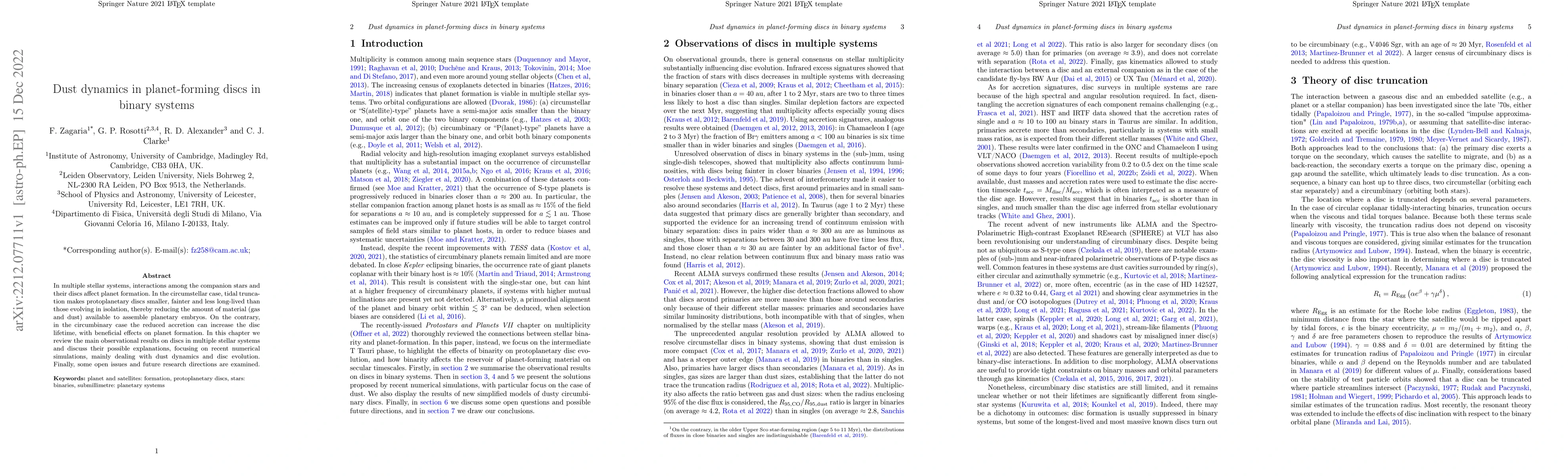 Thumbnail for Dust dynamics in planet-forming discs in binary systems