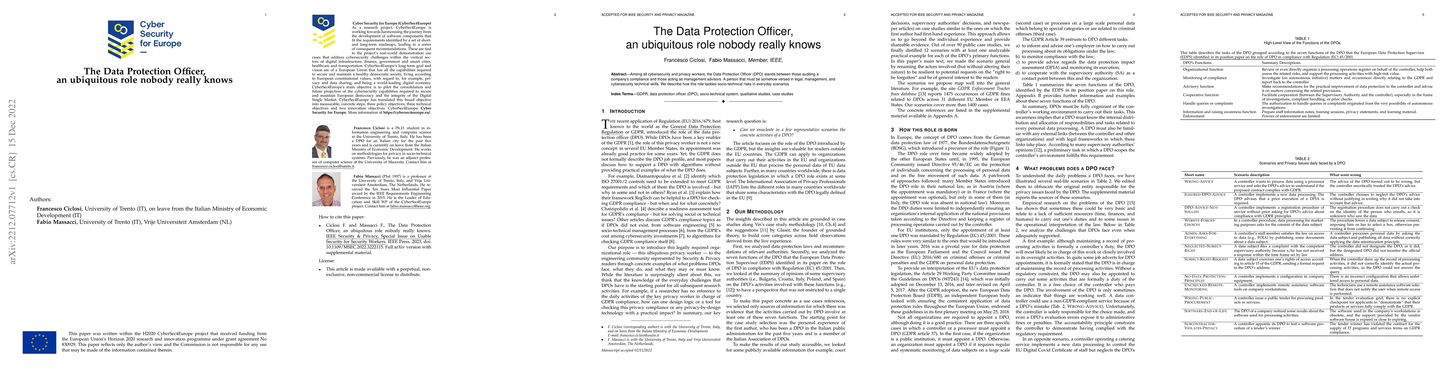 Thumbnail for The Data Protection Officer, an ubiquitous role nobody really knows