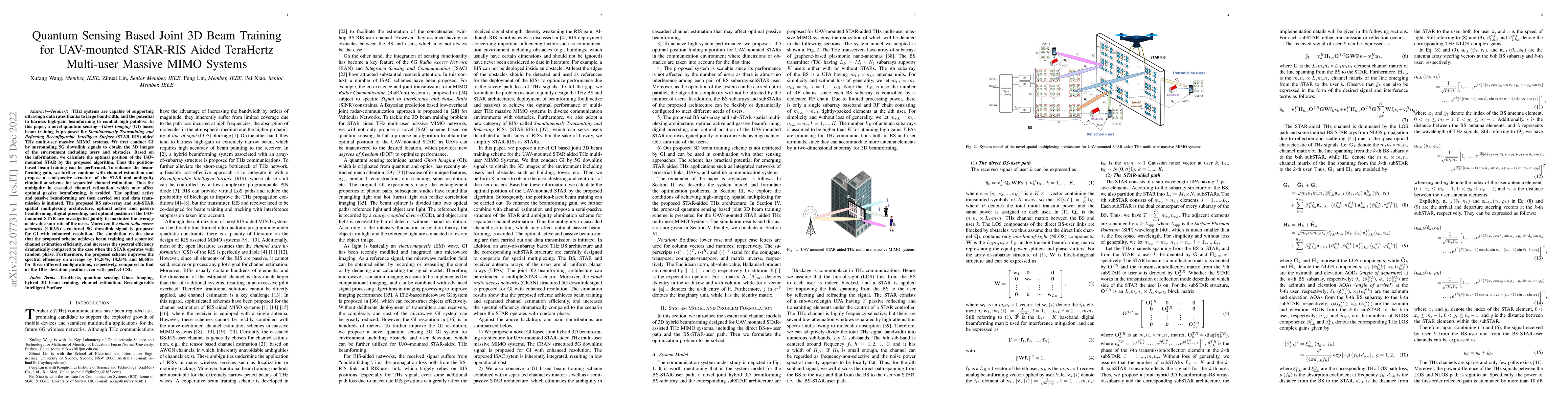 Thumbnail for Quantum Sensing Based Joint 3D Beam Training for UAV-mounted STAR-RIS
  Aided TeraHertz Multi-user Massive MIMO Systems