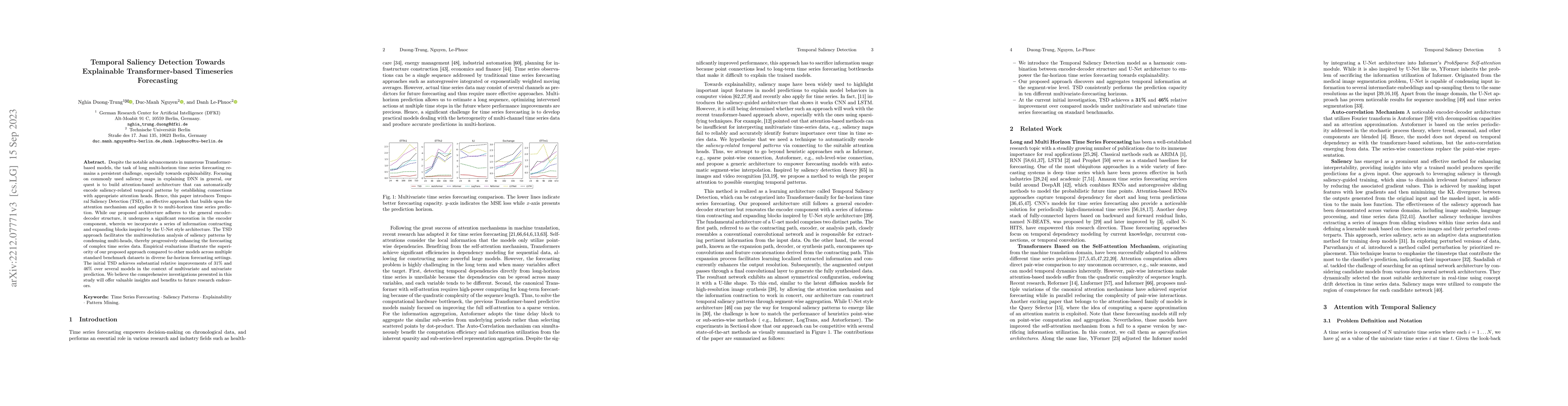 Thumbnail for Temporal Saliency Detection Towards Explainable Transformer-based
  Timeseries Forecasting