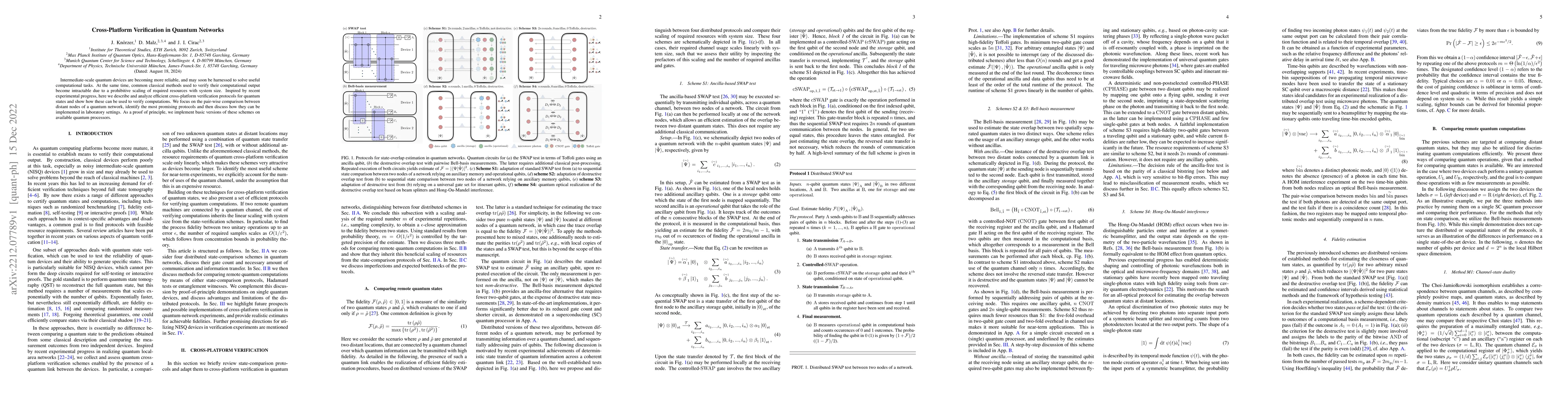 Thumbnail for Cross-Platform Verification in Quantum Networks