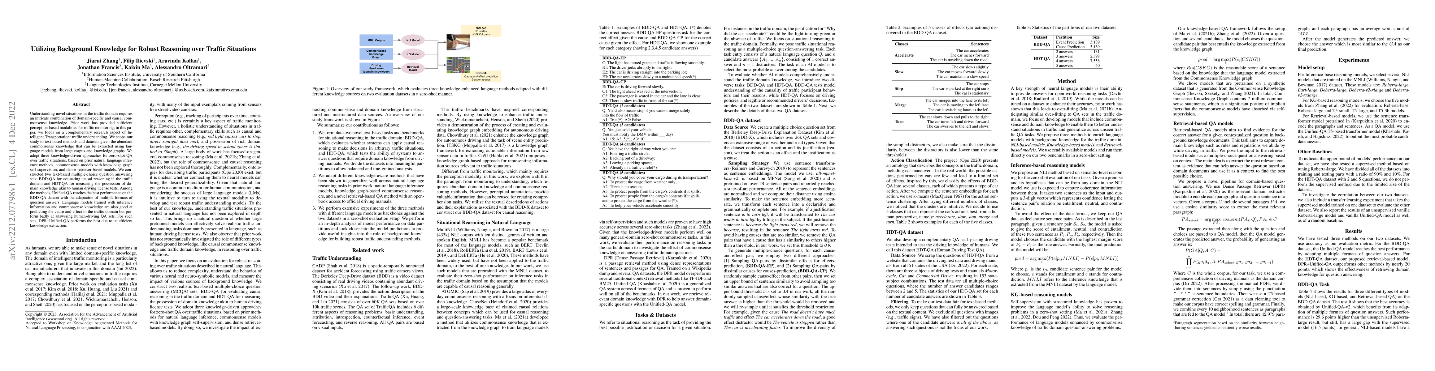 Thumbnail for Utilizing Background Knowledge for Robust Reasoning over Traffic
  Situations