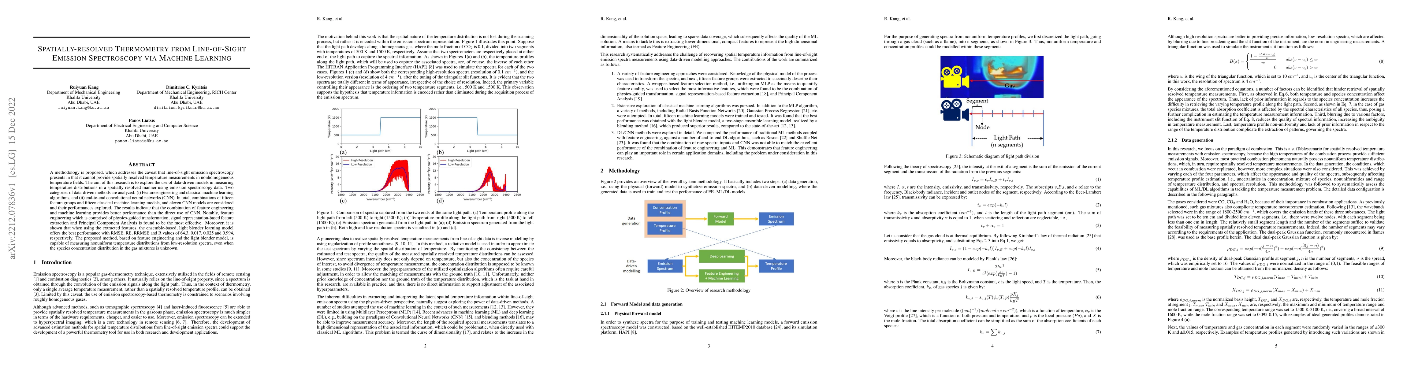 Thumbnail for Spatially-resolved Thermometry from Line-of-Sight Emission Spectroscopy
  via Machine Learning