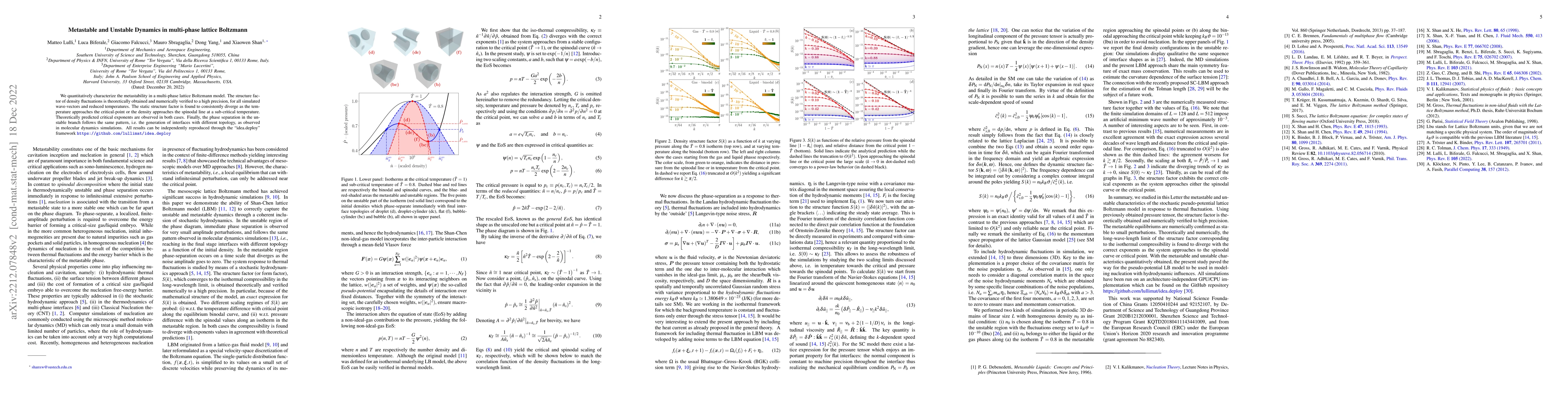 Thumbnail for Metastable and Unstable Dynamics in multi-phase lattice Boltzmann