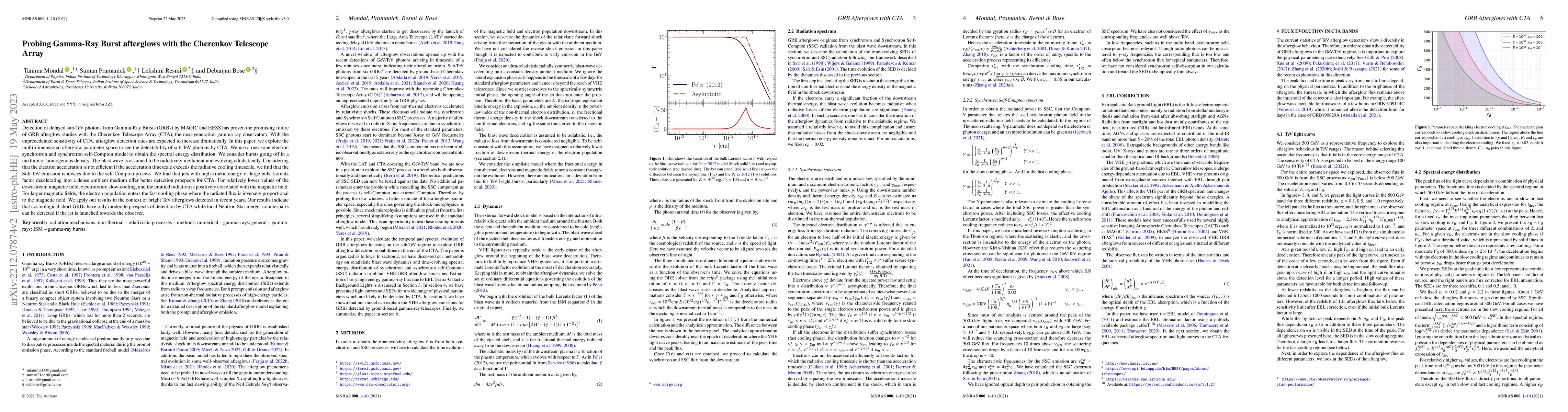 Thumbnail for Probing Gamma-Ray Burst afterglows with the Cherenkov Telescope Array