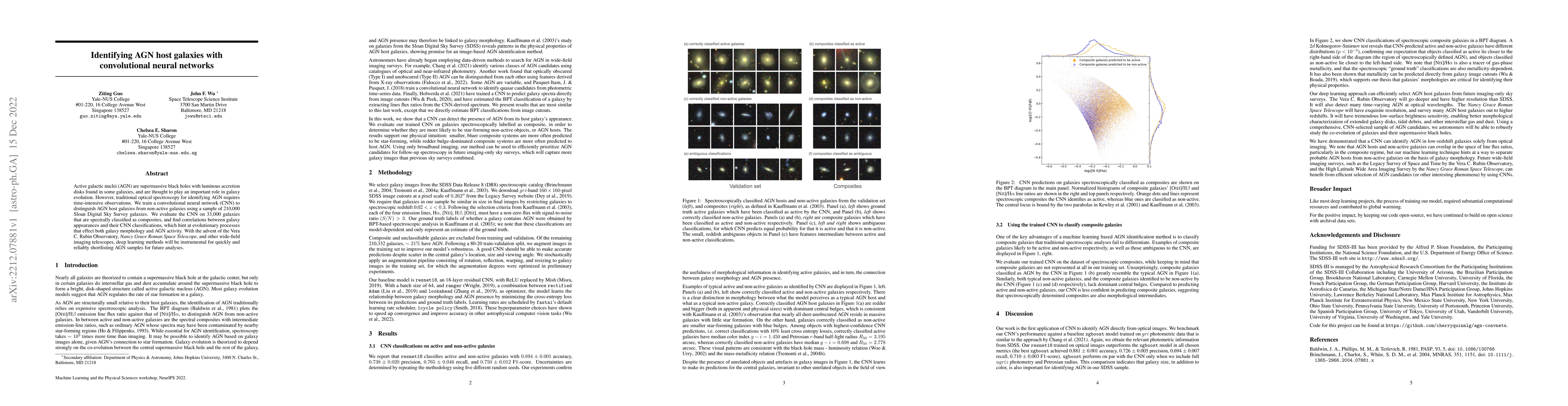 Thumbnail for Identifying AGN host galaxies with convolutional neural networks